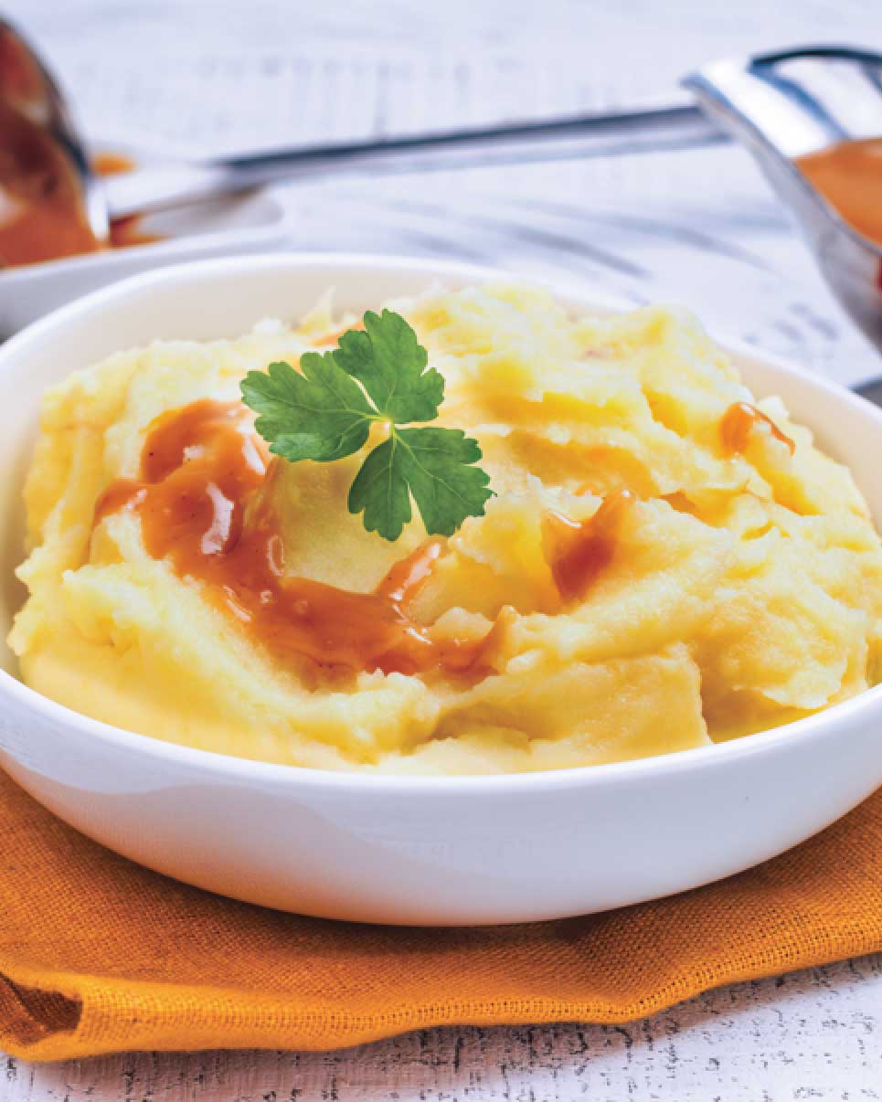 Garlic and Herb Cheesy Mashed Potatoes